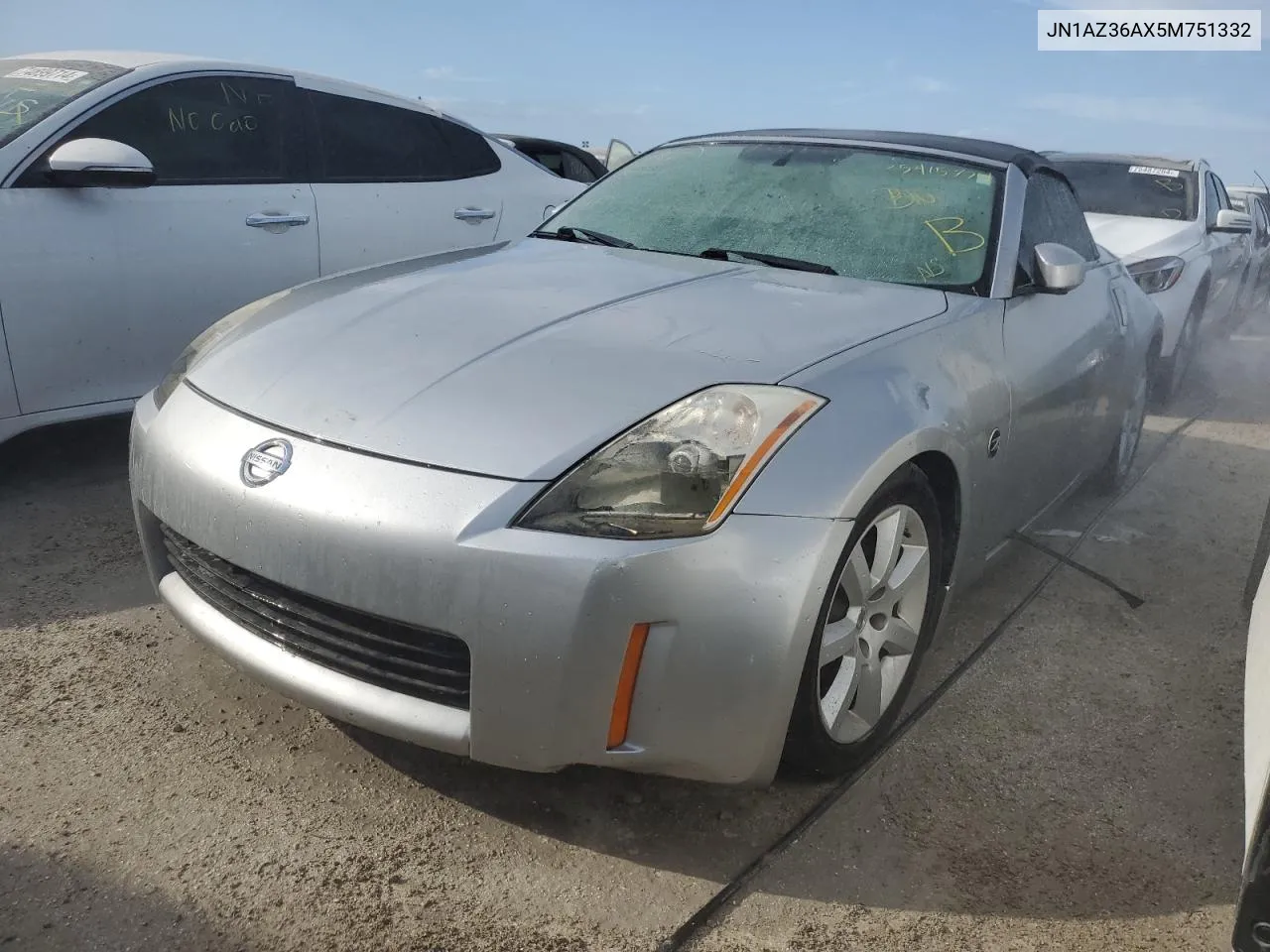 2005 Nissan 350Z Roadster VIN: JN1AZ36AX5M751332 Lot: 75415774