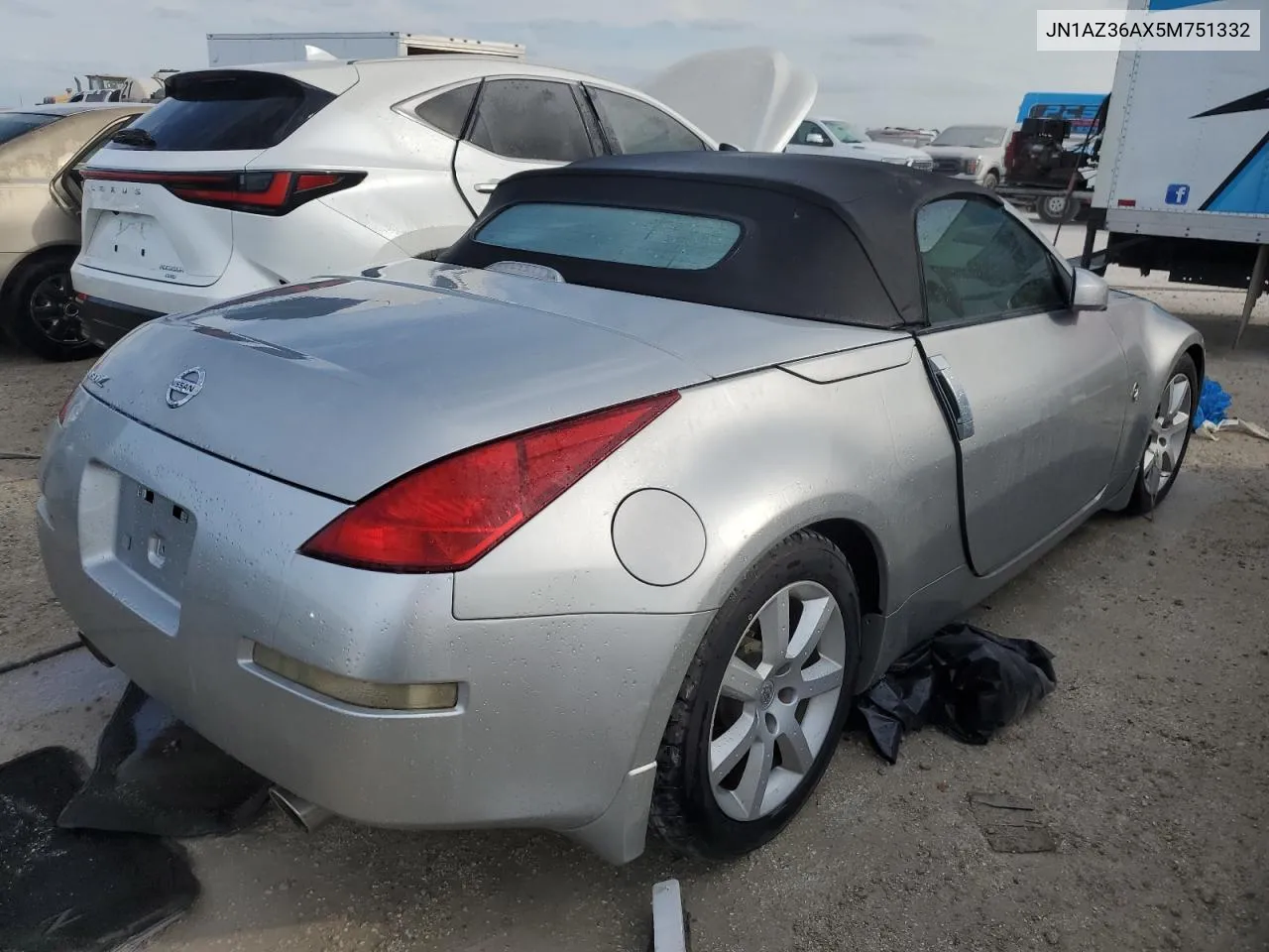 2005 Nissan 350Z Roadster VIN: JN1AZ36AX5M751332 Lot: 75415774