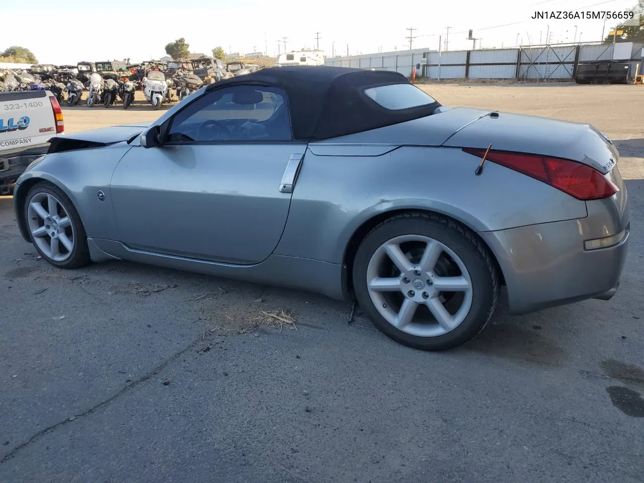 2005 Nissan 350Z Roadster VIN: JN1AZ36A15M756659 Lot: 75458384