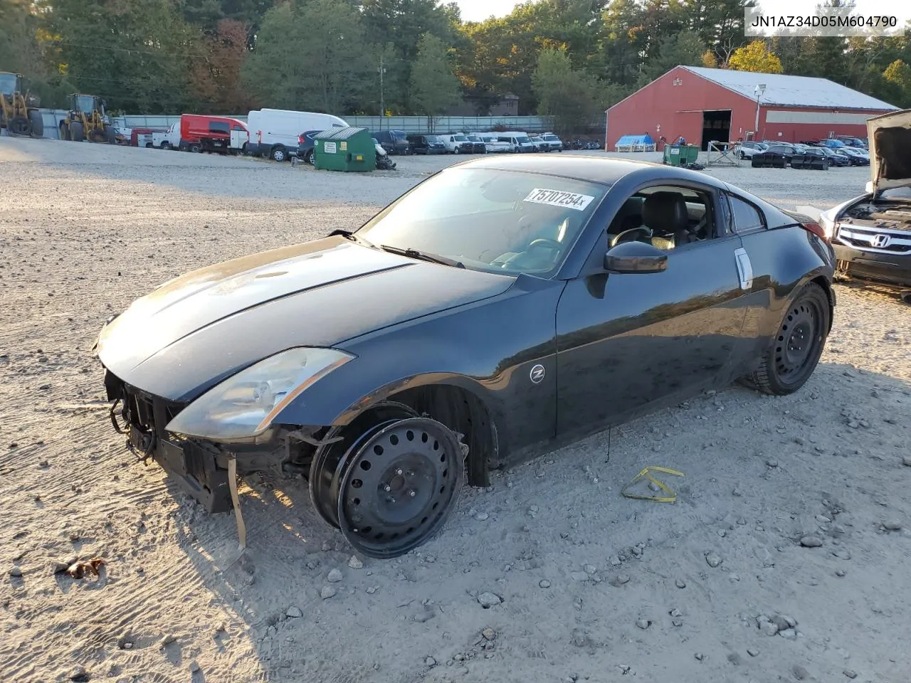 2005 Nissan 350Z Coupe VIN: JN1AZ34D05M604790 Lot: 75707254