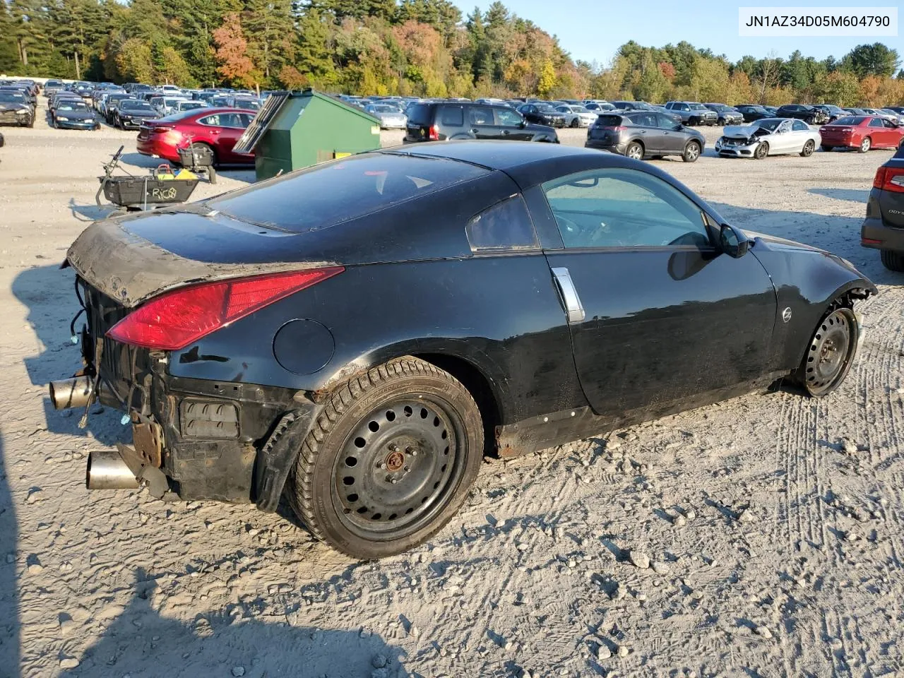 2005 Nissan 350Z Coupe VIN: JN1AZ34D05M604790 Lot: 75707254