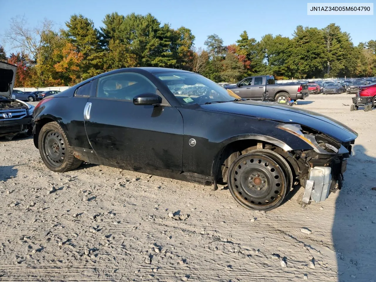 2005 Nissan 350Z Coupe VIN: JN1AZ34D05M604790 Lot: 75707254