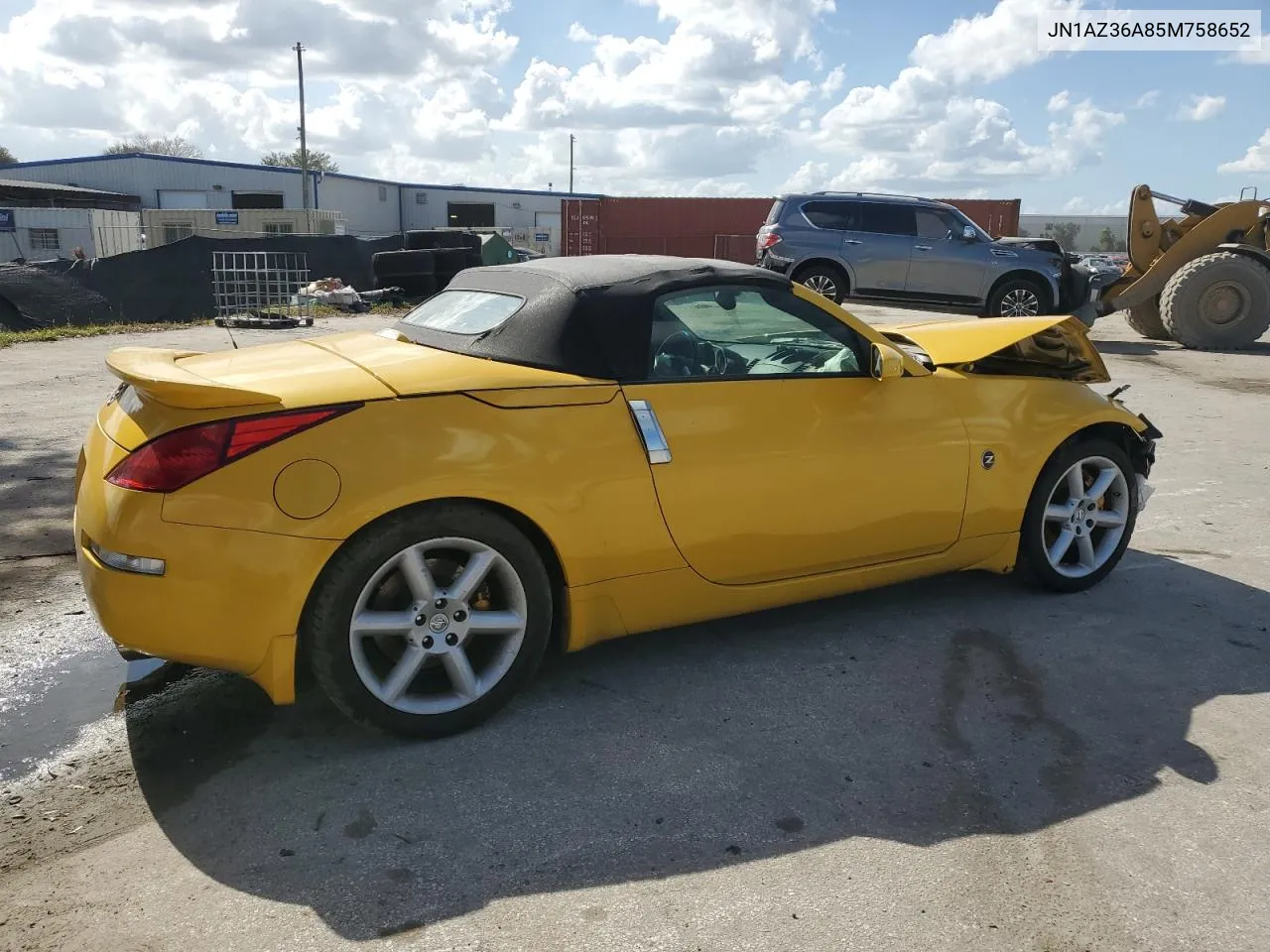 2005 Nissan 350Z Roadster VIN: JN1AZ36A85M758652 Lot: 77119234