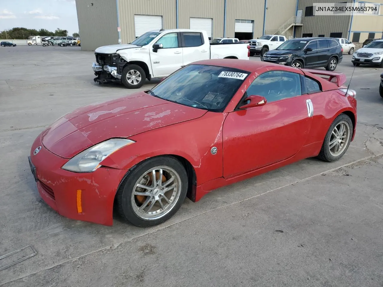 2005 Nissan 350Z Coupe VIN: JN1AZ34EX5M653794 Lot: 78330764