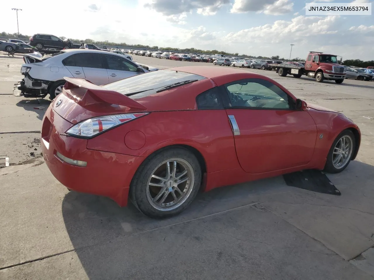 2005 Nissan 350Z Coupe VIN: JN1AZ34EX5M653794 Lot: 78330764