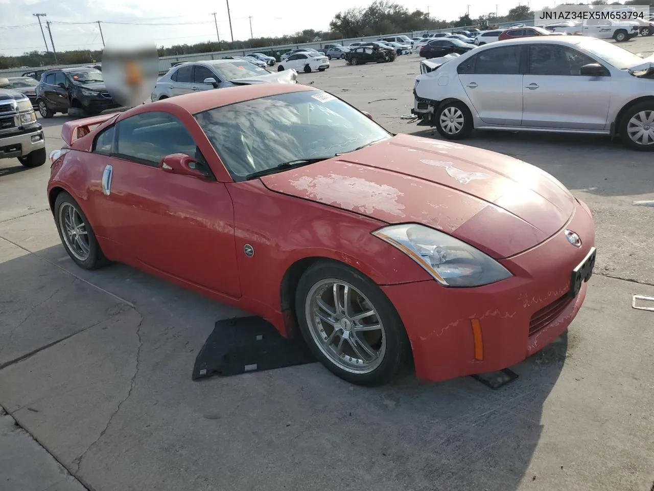 2005 Nissan 350Z Coupe VIN: JN1AZ34EX5M653794 Lot: 78330764