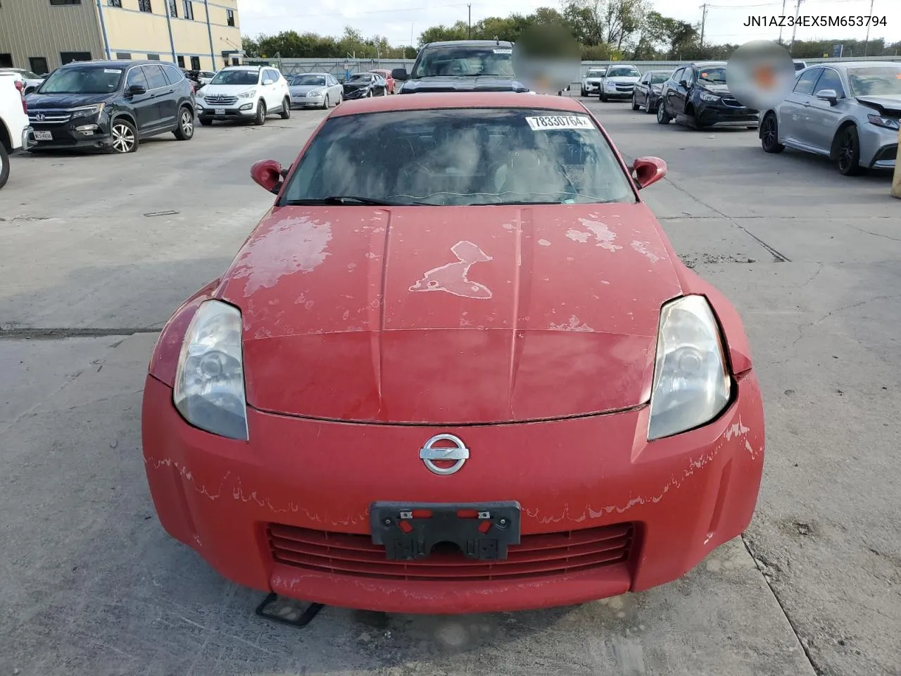 2005 Nissan 350Z Coupe VIN: JN1AZ34EX5M653794 Lot: 78330764