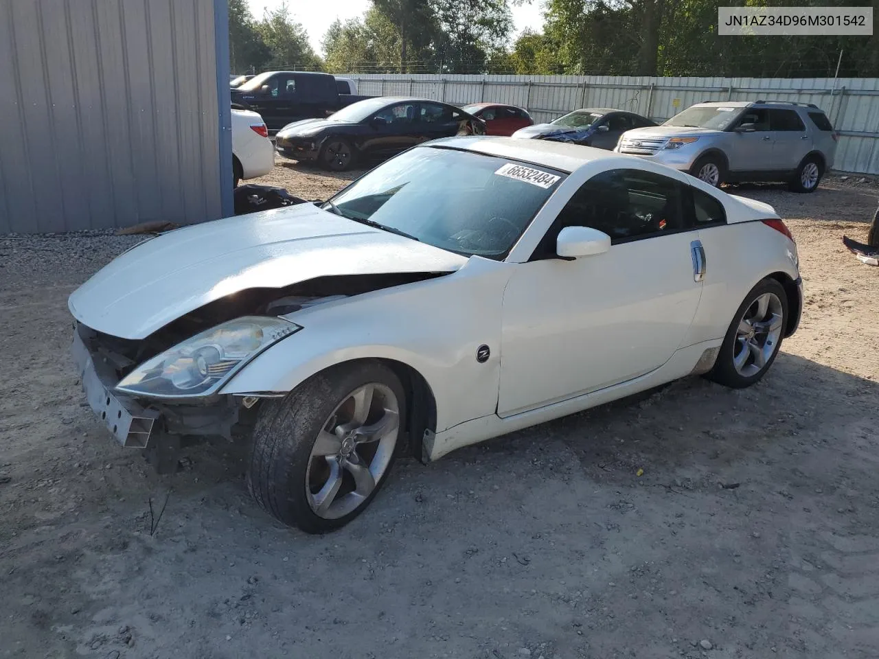 2006 Nissan 350Z Coupe VIN: JN1AZ34D96M301542 Lot: 66532484