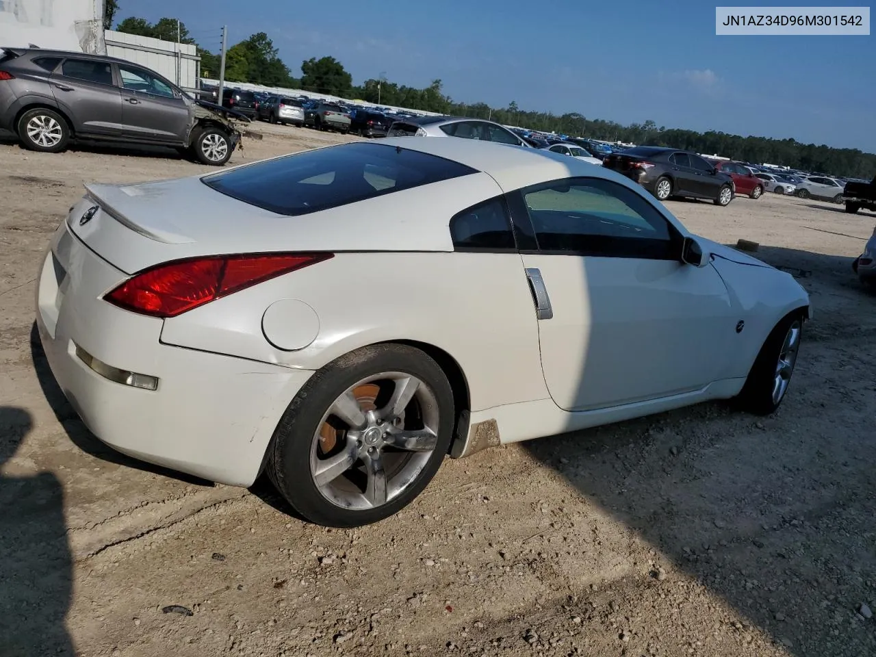 2006 Nissan 350Z Coupe VIN: JN1AZ34D96M301542 Lot: 66532484