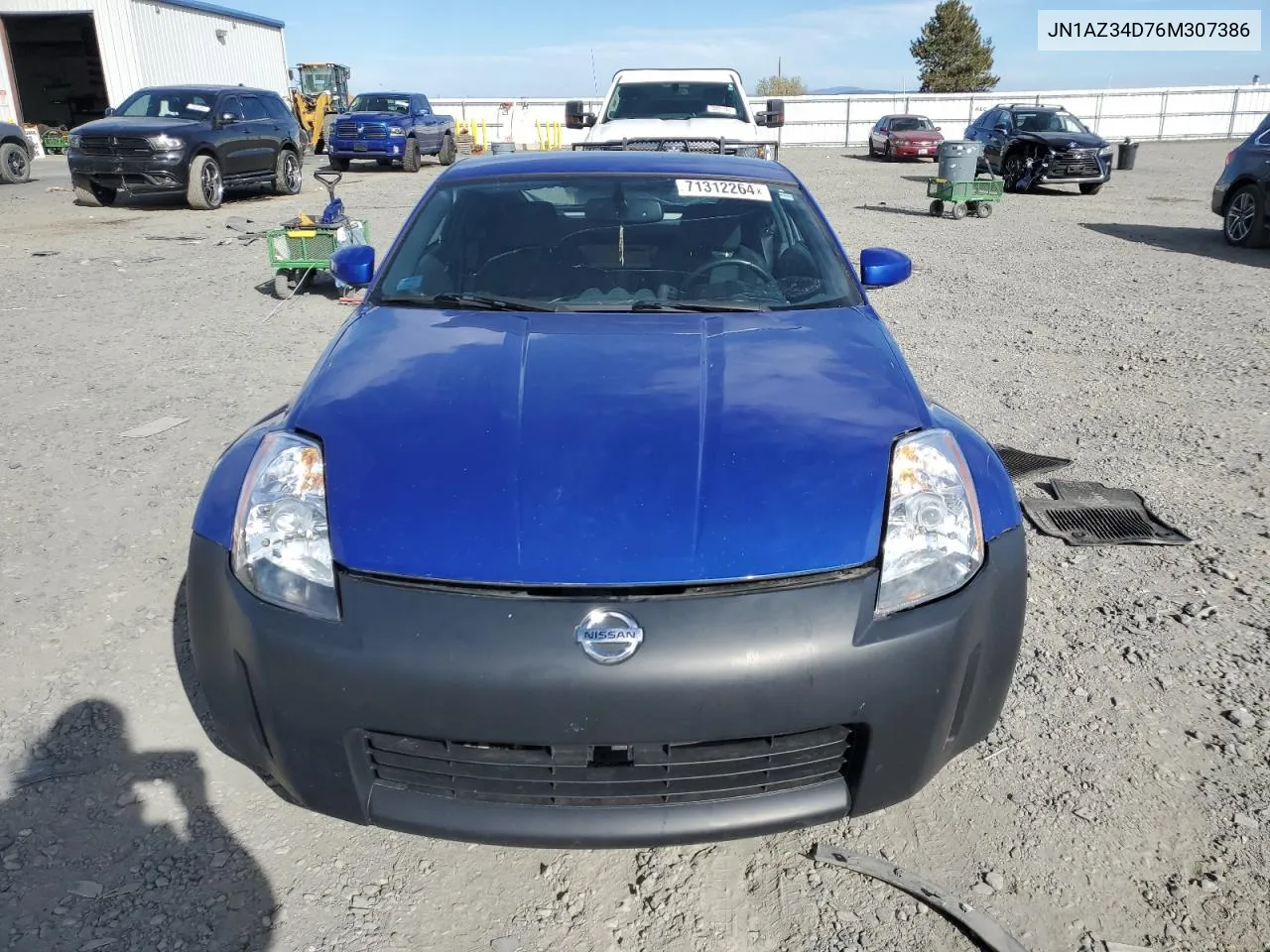 2006 Nissan 350Z Coupe VIN: JN1AZ34D76M307386 Lot: 71312264