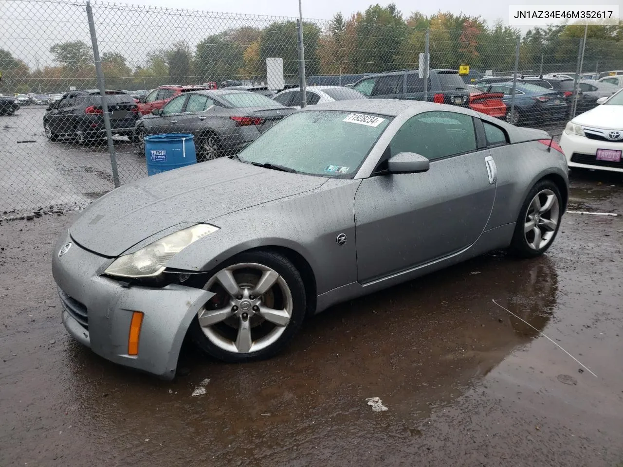 2006 Nissan 350Z Coupe VIN: JN1AZ34E46M352617 Lot: 71928234