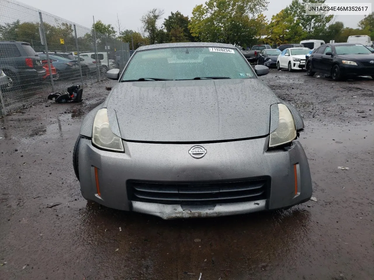 2006 Nissan 350Z Coupe VIN: JN1AZ34E46M352617 Lot: 71928234