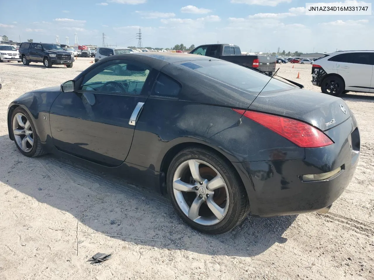 2006 Nissan 350Z Coupe VIN: JN1AZ34D16M331747 Lot: 74018464