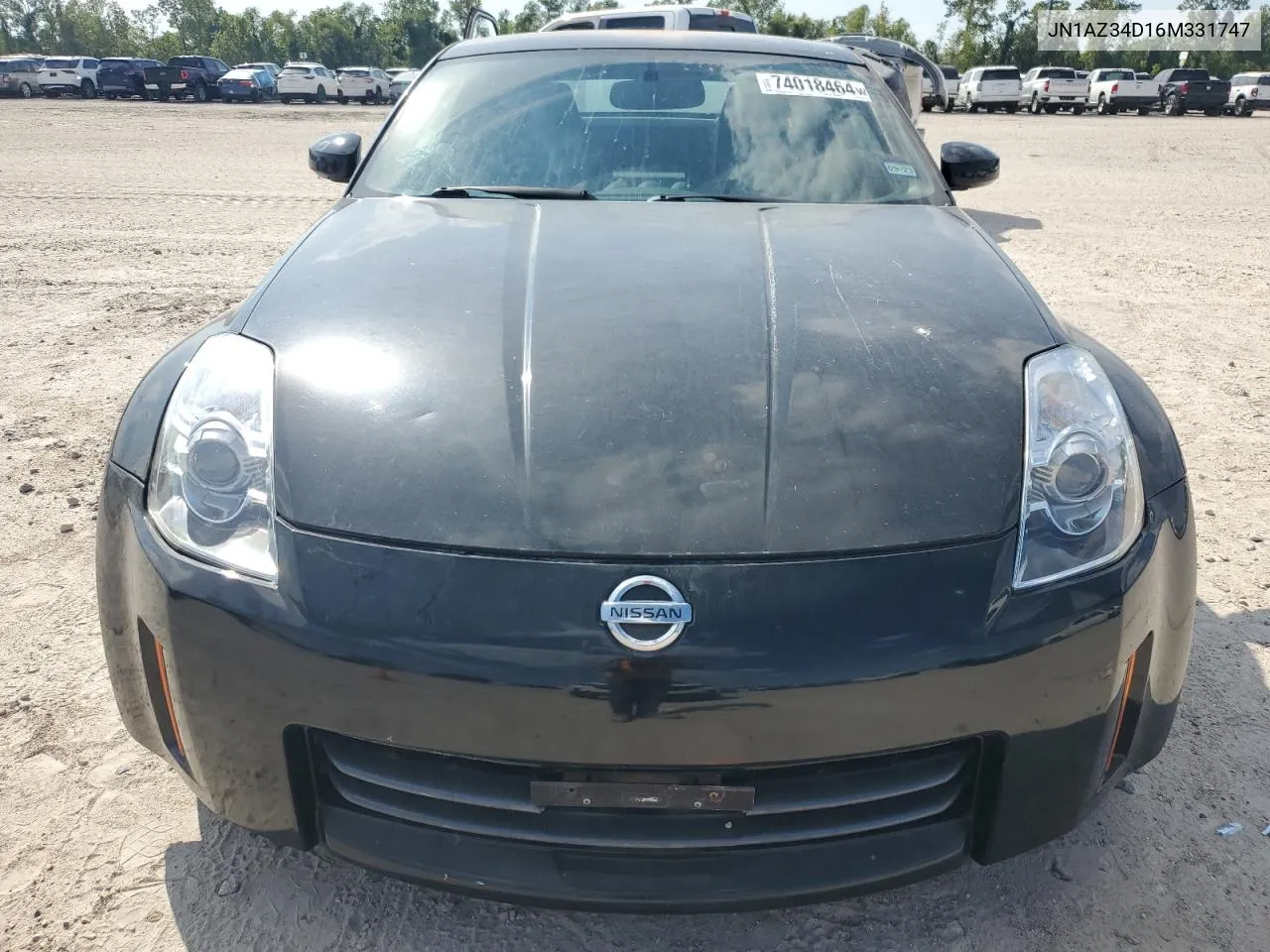 2006 Nissan 350Z Coupe VIN: JN1AZ34D16M331747 Lot: 74018464