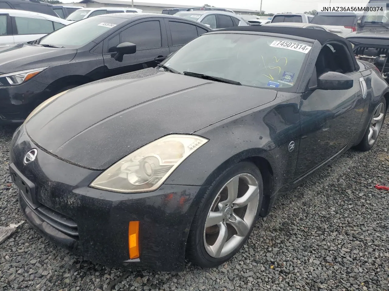 2006 Nissan 350Z Roadster VIN: JN1AZ36A56M480374 Lot: 74507314