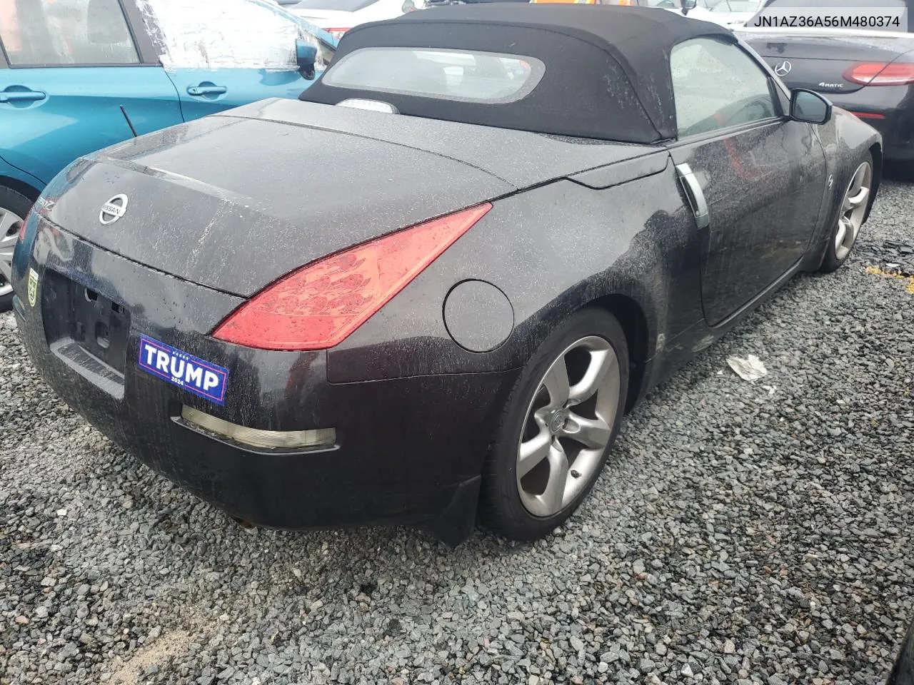 2006 Nissan 350Z Roadster VIN: JN1AZ36A56M480374 Lot: 74507314