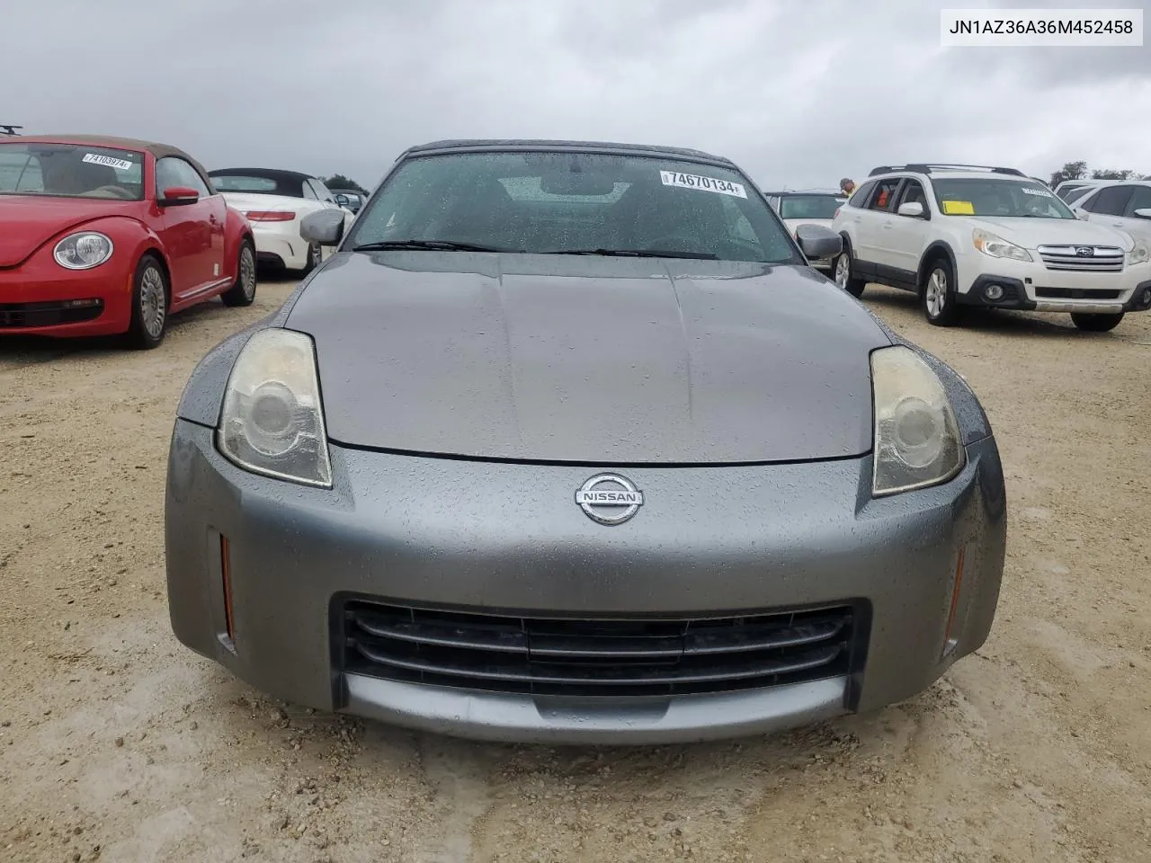 2006 Nissan 350Z Roadster VIN: JN1AZ36A36M452458 Lot: 74670134