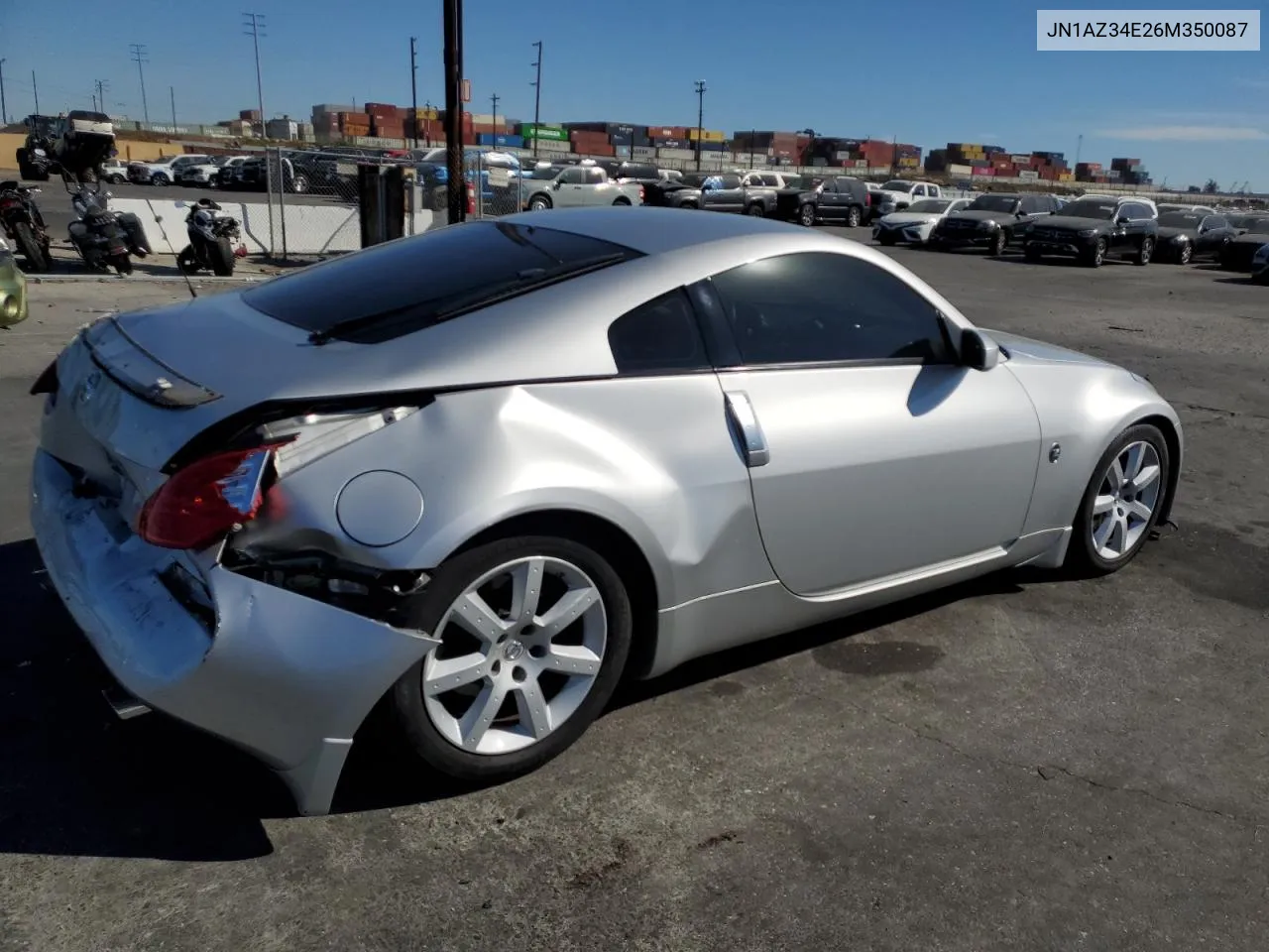 2006 Nissan 350Z Coupe VIN: JN1AZ34E26M350087 Lot: 76142784