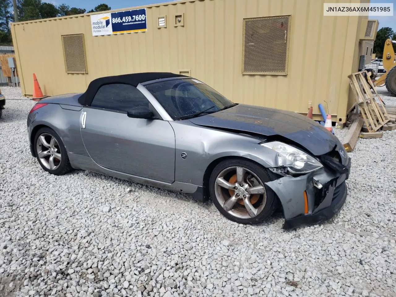 2006 Nissan 350Z Roadster VIN: JN1AZ36AX6M451985 Lot: 76365704