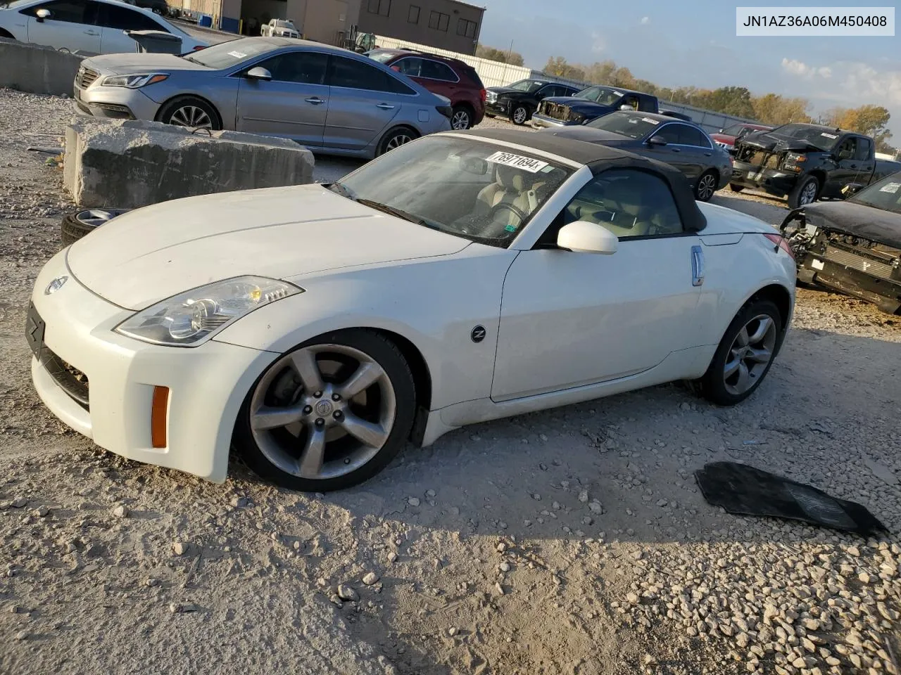 2006 Nissan 350Z Roadster VIN: JN1AZ36A06M450408 Lot: 76971694