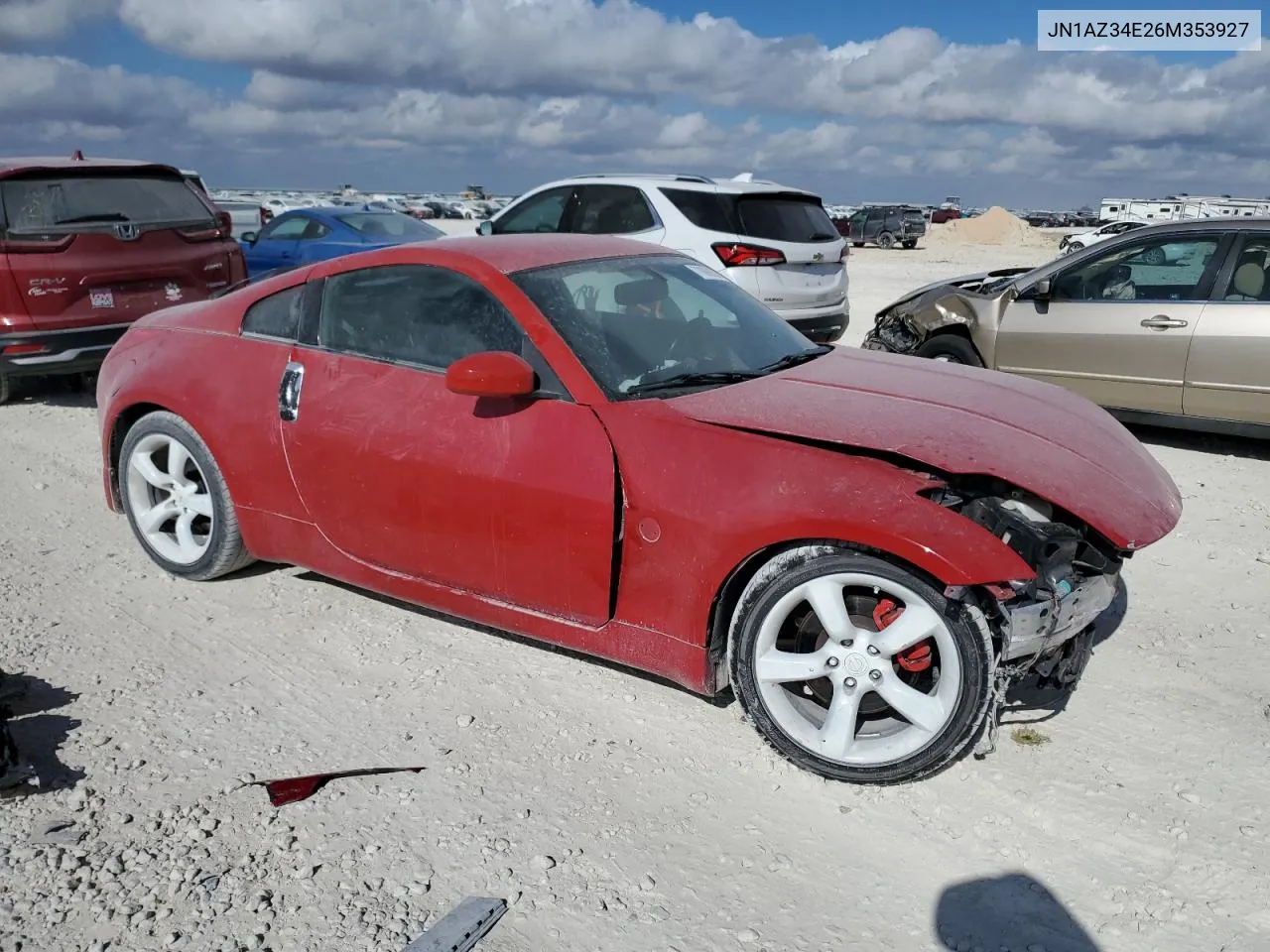 2006 Nissan 350Z Coupe VIN: JN1AZ34E26M353927 Lot: 77889624