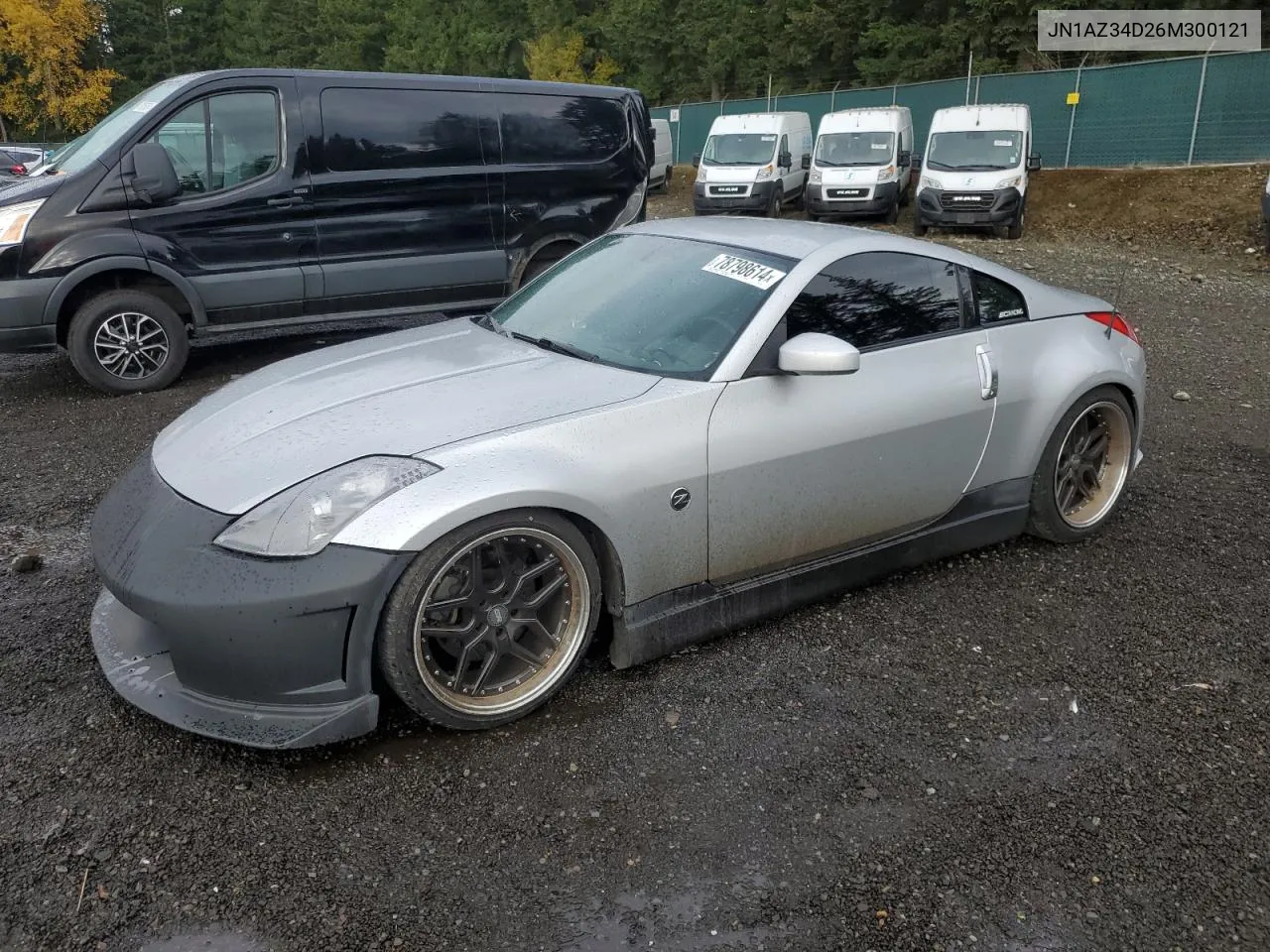 2006 Nissan 350Z Coupe VIN: JN1AZ34D26M300121 Lot: 78798614