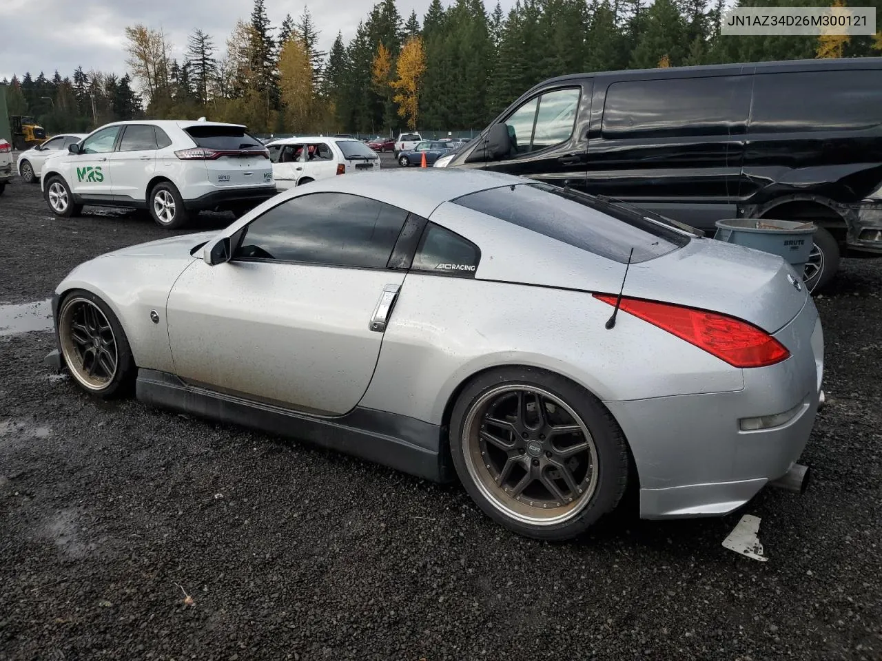 2006 Nissan 350Z Coupe VIN: JN1AZ34D26M300121 Lot: 78798614