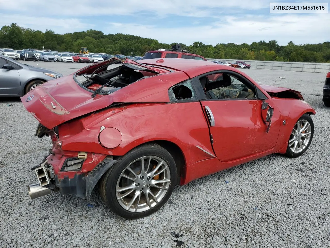 2007 Nissan 350Z Coupe VIN: JN1BZ34E17M551615 Lot: 68651834