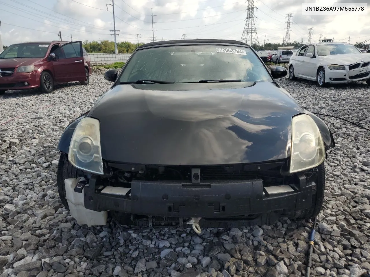 2007 Nissan 350Z Roadster VIN: JN1BZ36A97M655778 Lot: 72063794