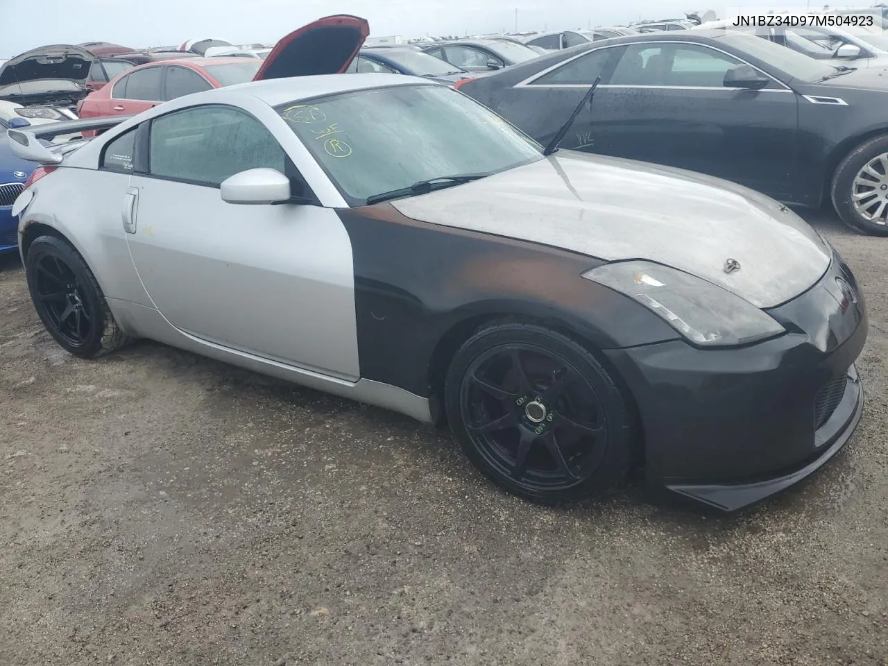 2007 Nissan 350Z Coupe VIN: JN1BZ34D97M504923 Lot: 73933914