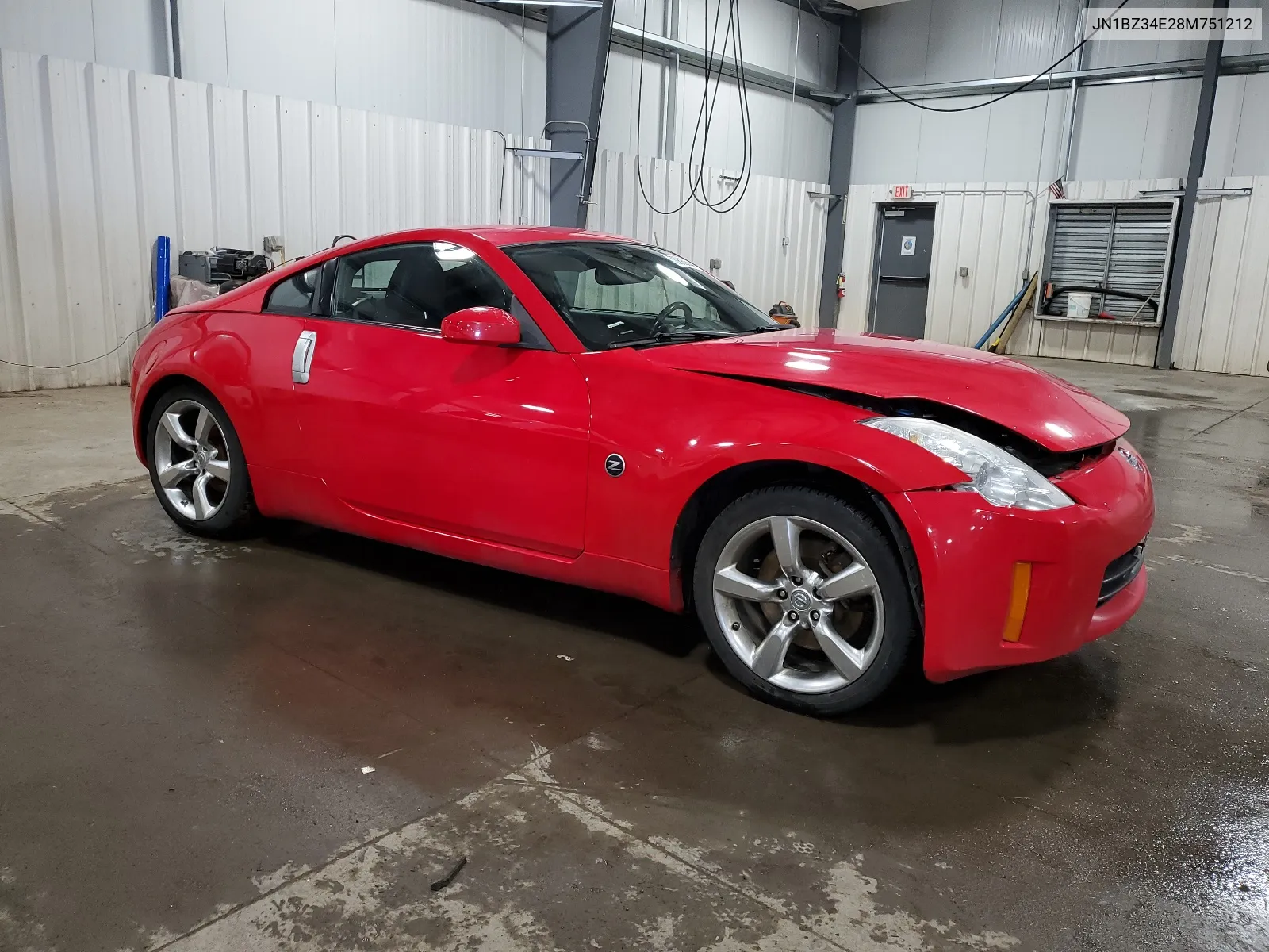 2008 Nissan 350Z Coupe VIN: JN1BZ34E28M751212 Lot: 50895564