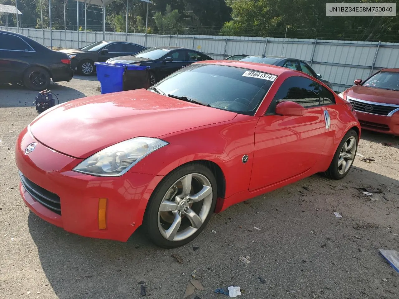 2008 Nissan 350Z Coupe VIN: JN1BZ34E58M750040 Lot: 65941374