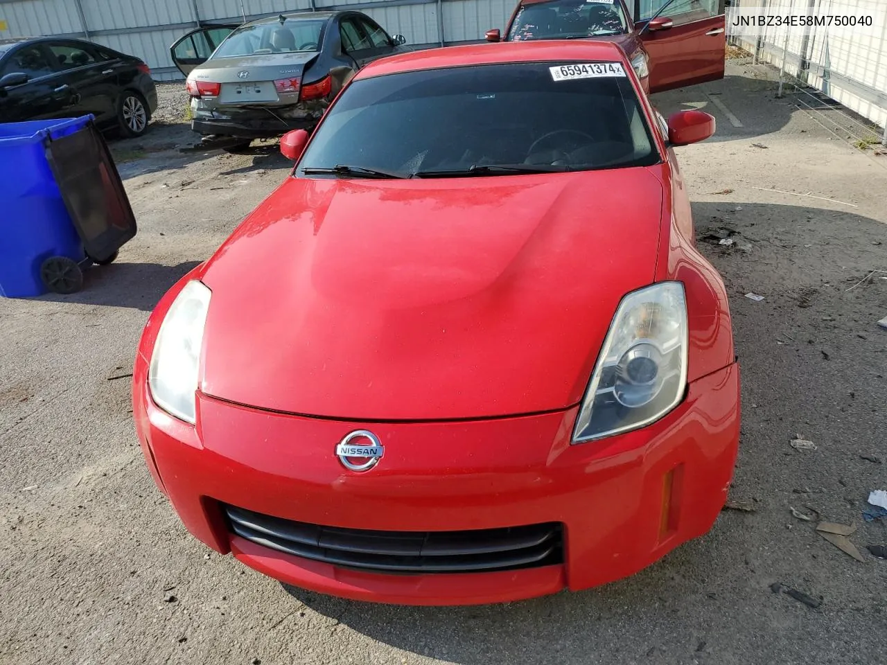 2008 Nissan 350Z Coupe VIN: JN1BZ34E58M750040 Lot: 65941374