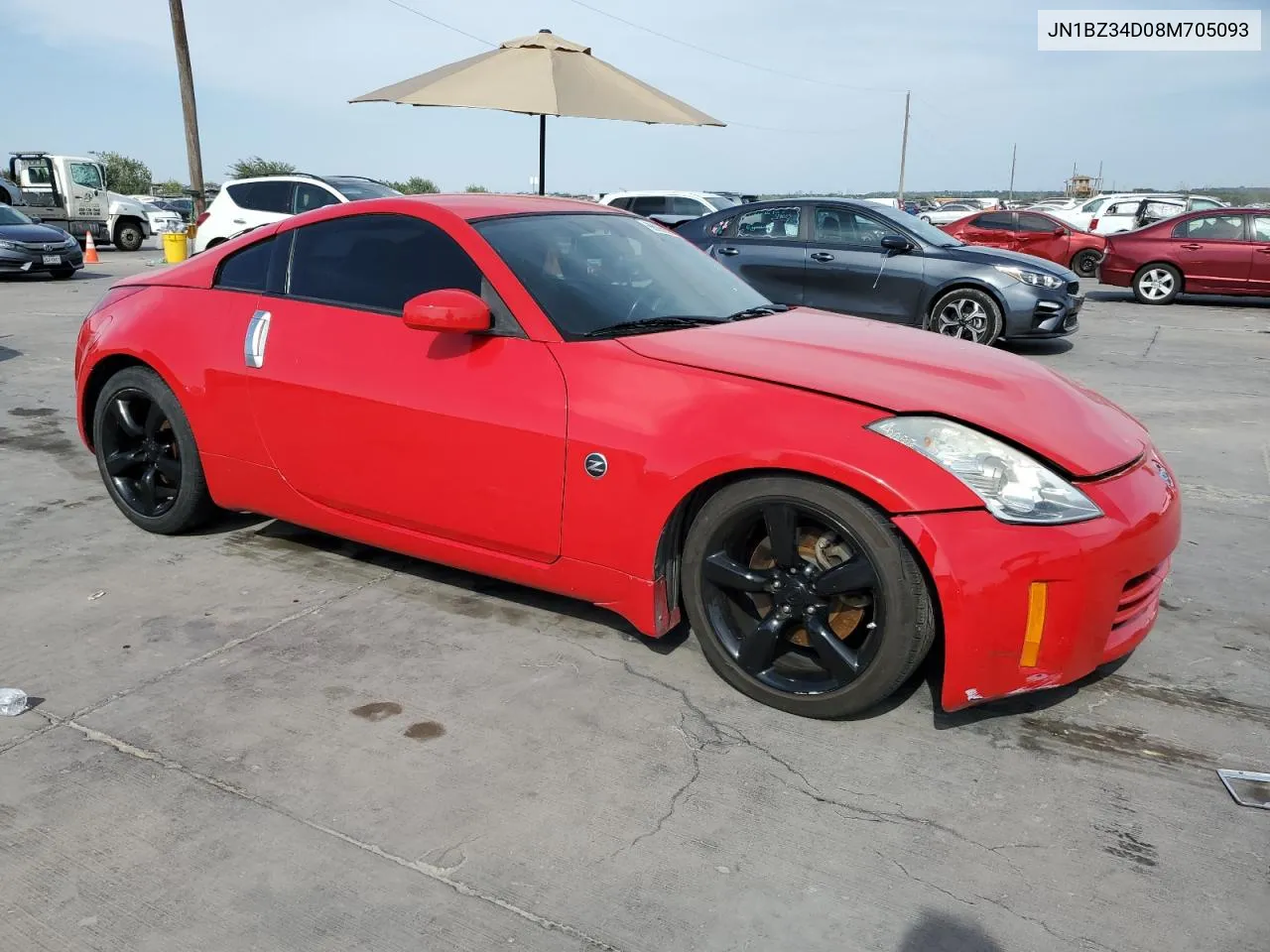 2008 Nissan 350Z Coupe VIN: JN1BZ34D08M705093 Lot: 68085624