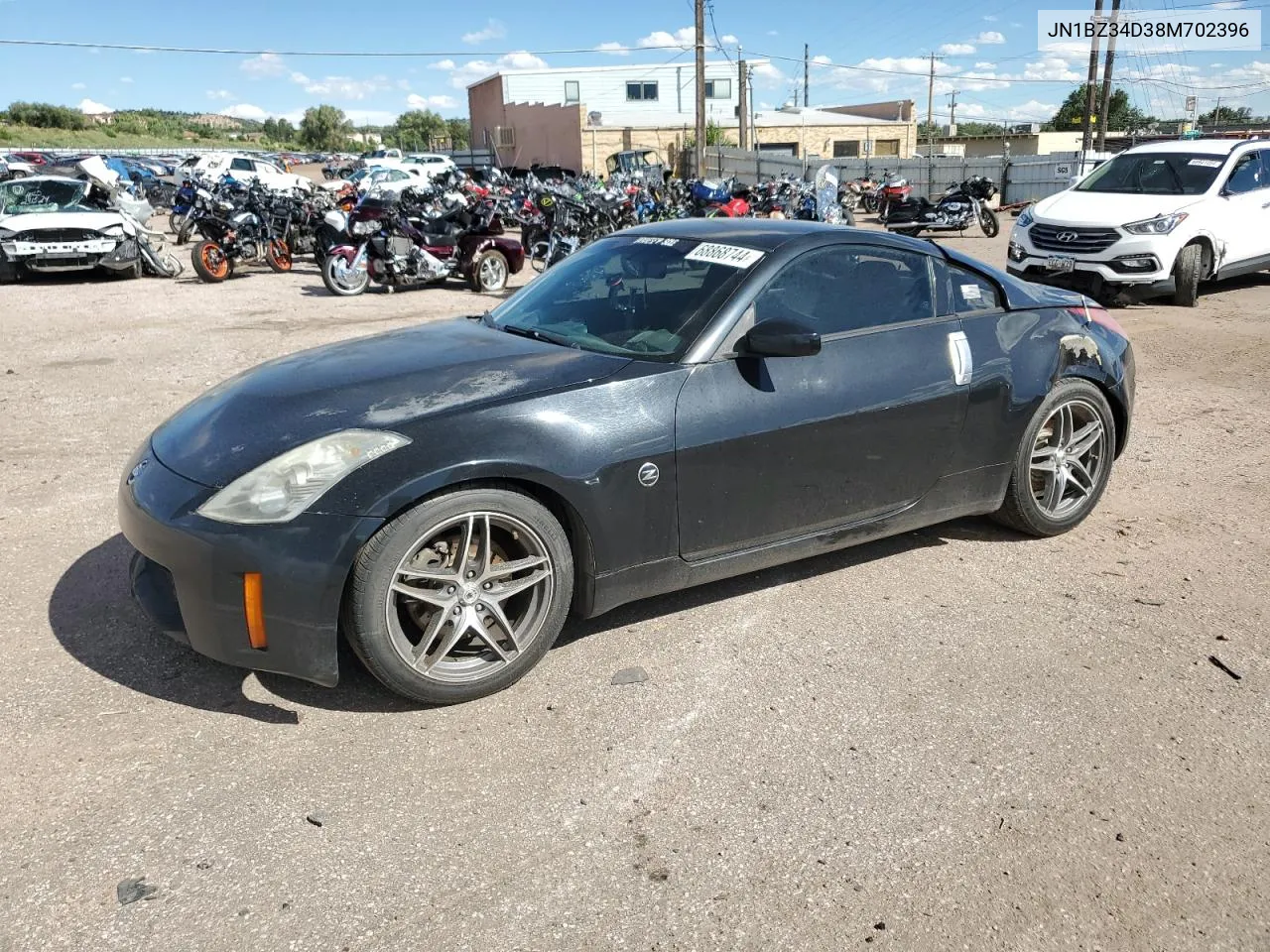 2008 Nissan 350Z Coupe VIN: JN1BZ34D38M702396 Lot: 68868744