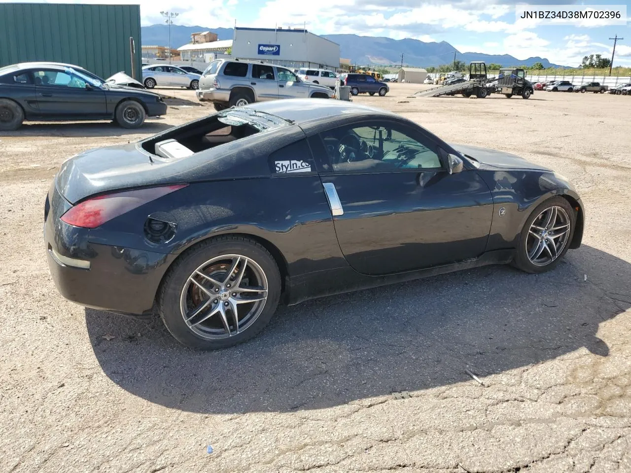 2008 Nissan 350Z Coupe VIN: JN1BZ34D38M702396 Lot: 68868744