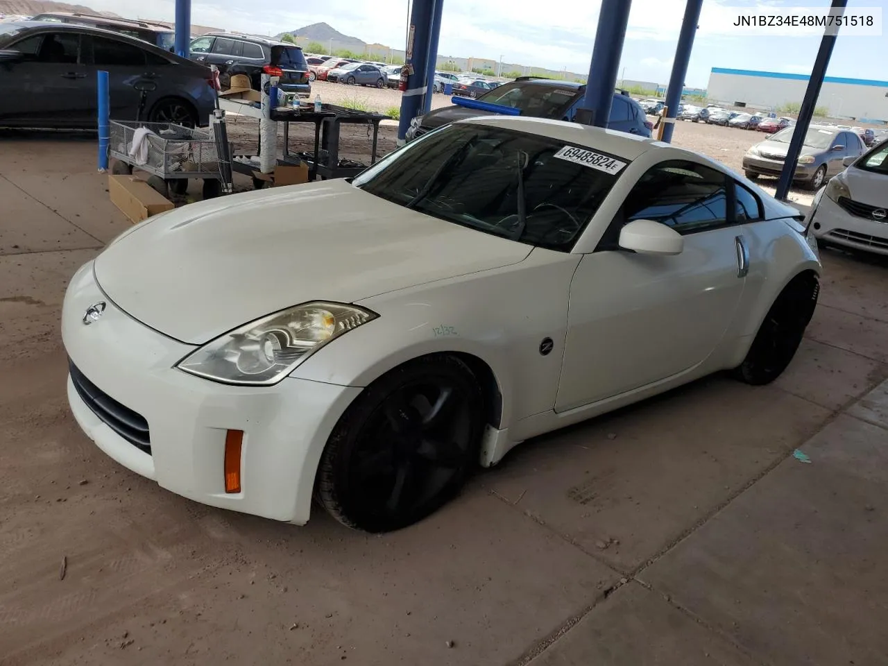 2008 Nissan 350Z Coupe VIN: JN1BZ34E48M751518 Lot: 69485824