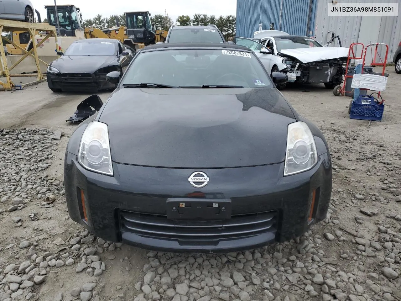 2008 Nissan 350Z Roadster VIN: JN1BZ36A98M851091 Lot: 72007834