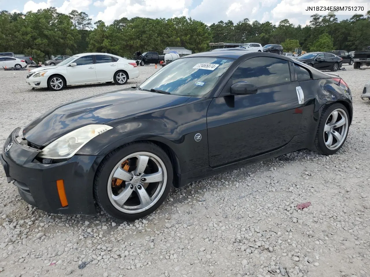 2008 Nissan 350Z Coupe VIN: JN1BZ34E58M751270 Lot: 72465074