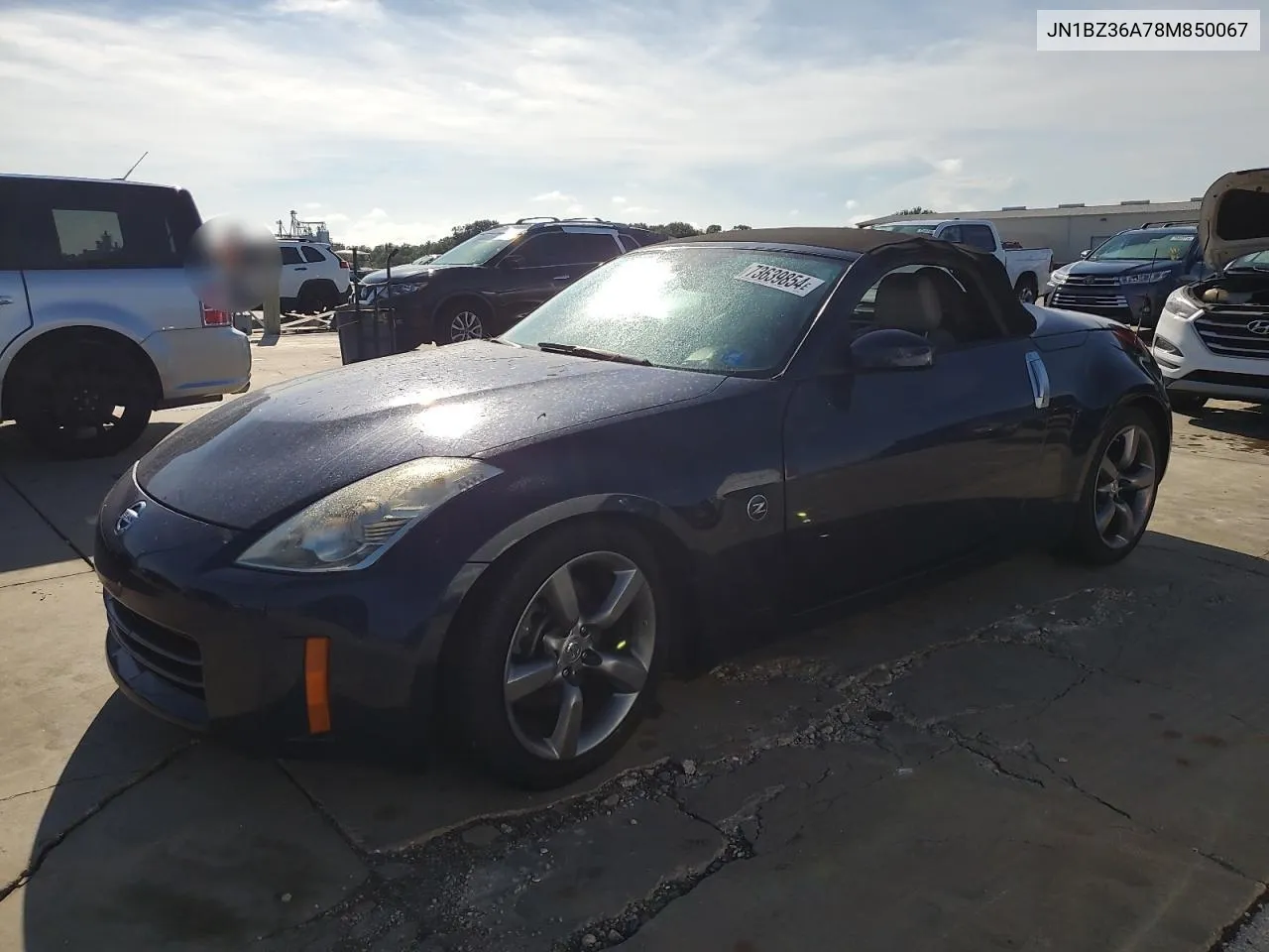 2008 Nissan 350Z Roadster VIN: JN1BZ36A78M850067 Lot: 73639854