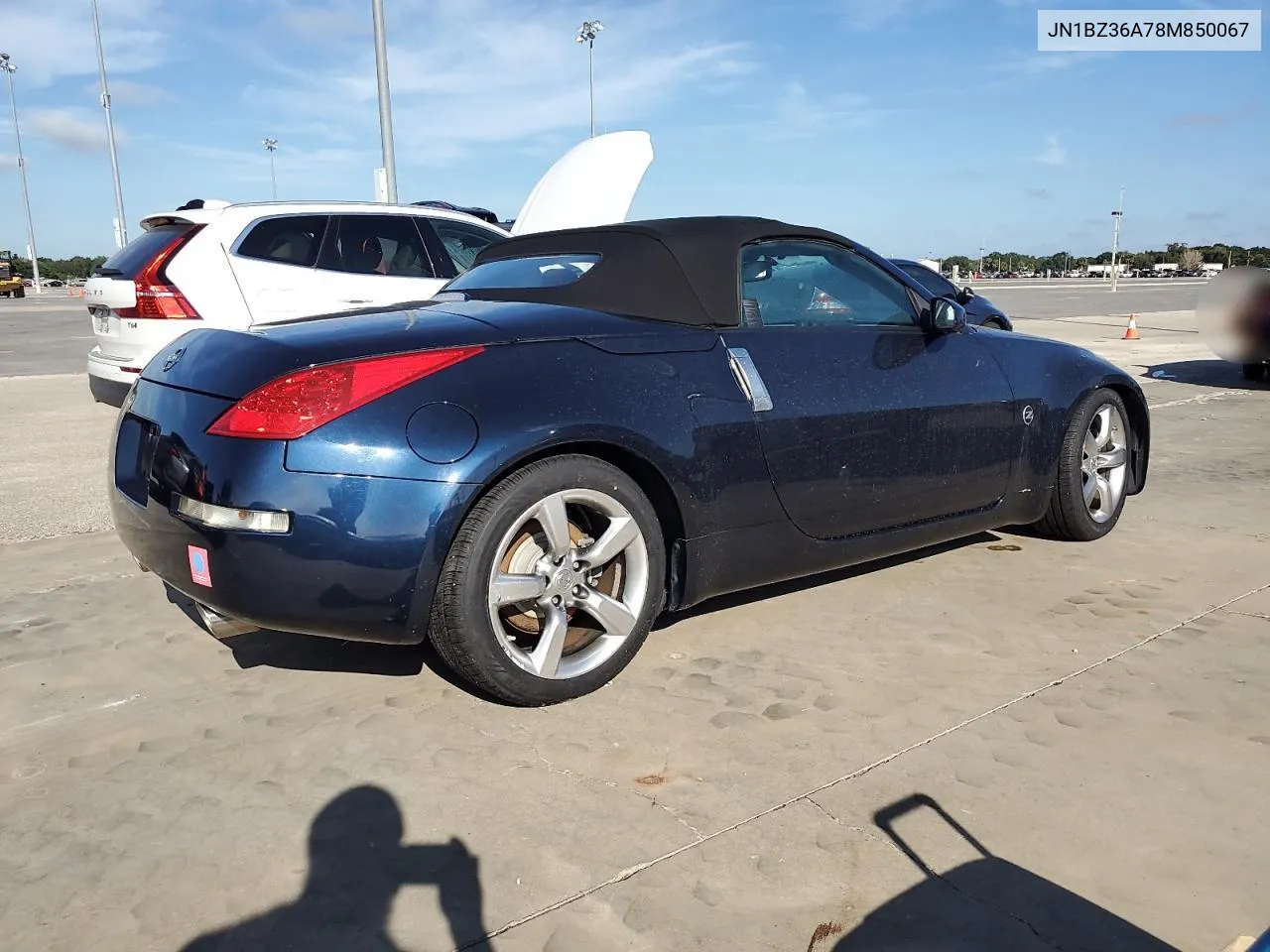 2008 Nissan 350Z Roadster VIN: JN1BZ36A78M850067 Lot: 73639854