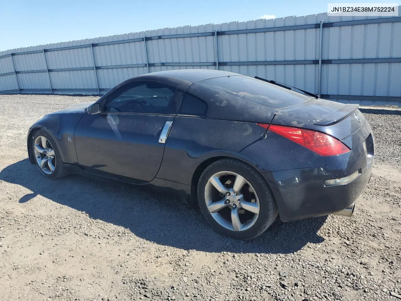 2008 Nissan 350Z Coupe VIN: JN1BZ34E38M752224 Lot: 74496934