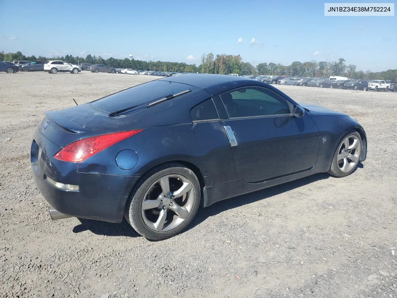 2008 Nissan 350Z Coupe VIN: JN1BZ34E38M752224 Lot: 74496934