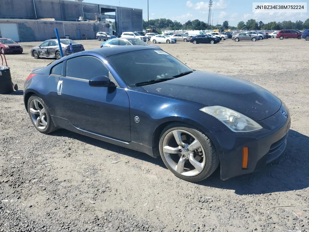 2008 Nissan 350Z Coupe VIN: JN1BZ34E38M752224 Lot: 74496934