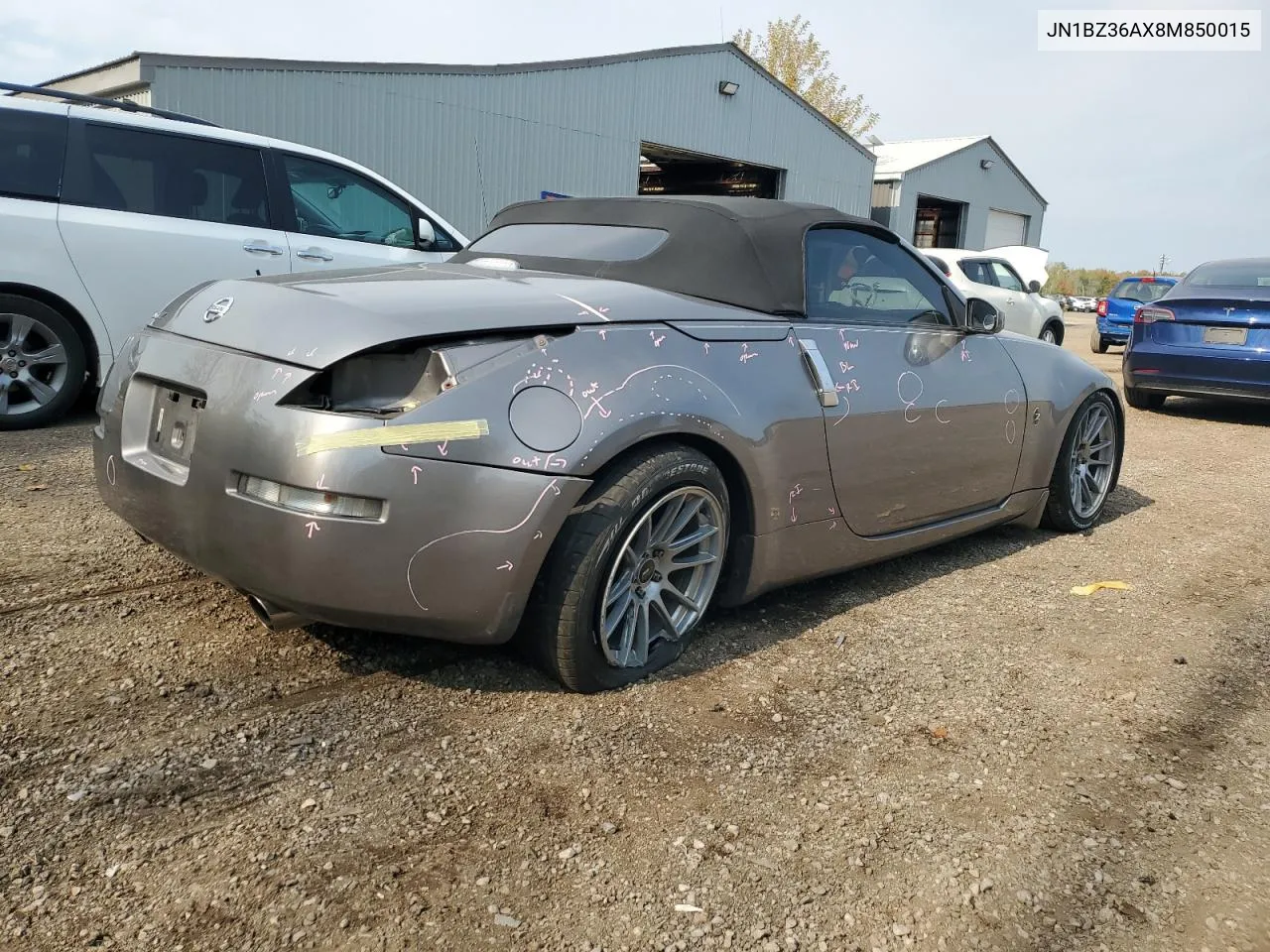 JN1BZ36AX8M850015 2008 Nissan 350Z Roadster