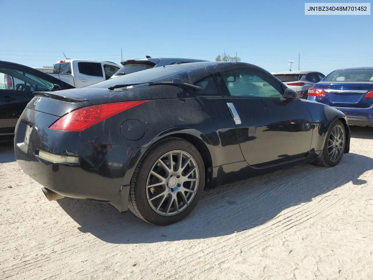 2008 Nissan 350Z Coupe VIN: JN1BZ34D48M701452 Lot: 76226584