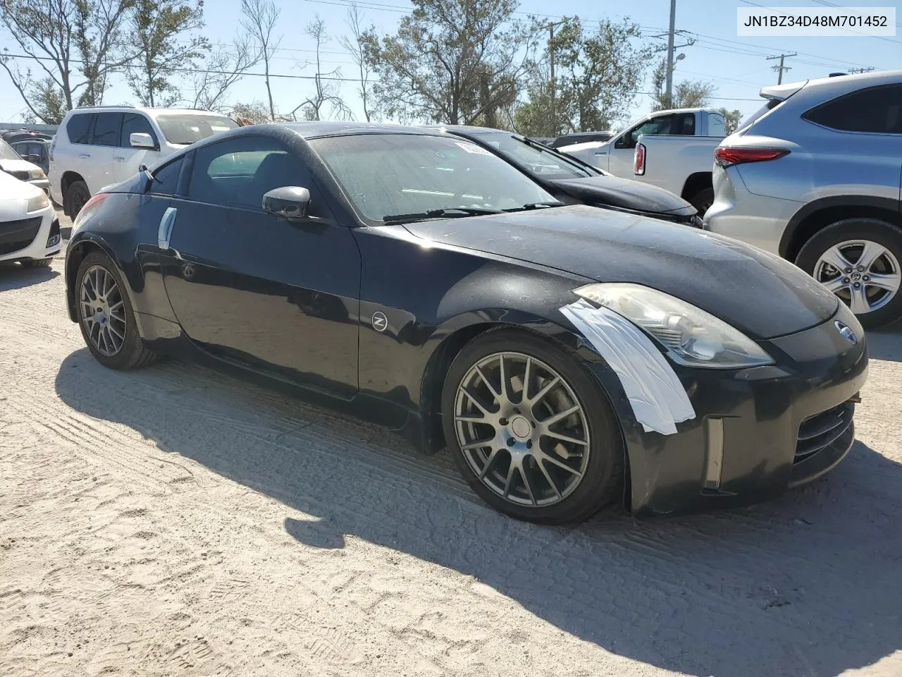 2008 Nissan 350Z Coupe VIN: JN1BZ34D48M701452 Lot: 76226584