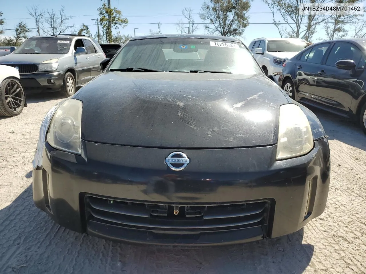 2008 Nissan 350Z Coupe VIN: JN1BZ34D48M701452 Lot: 76226584