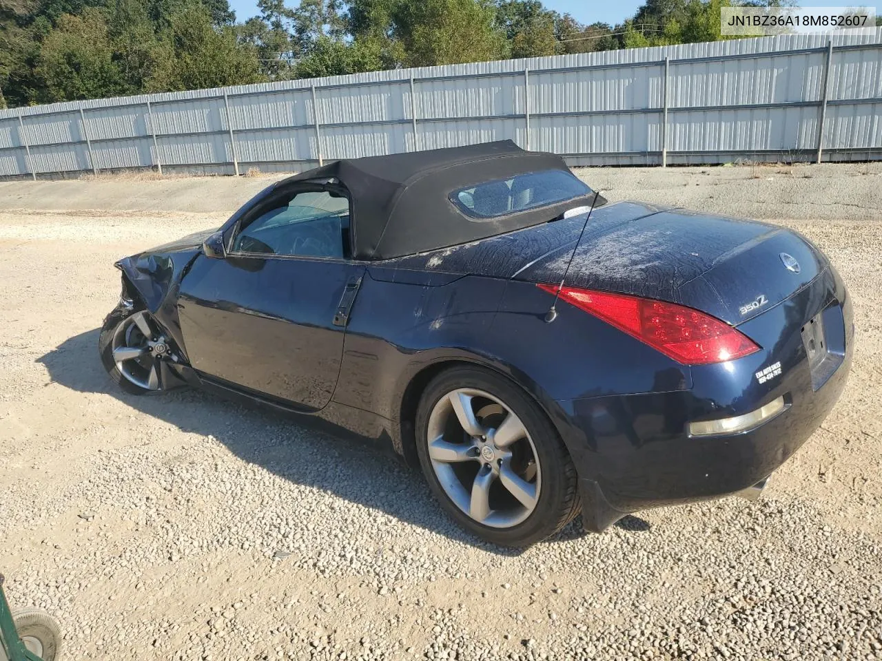 2008 Nissan 350Z Roadster VIN: JN1BZ36A18M852607 Lot: 77838614