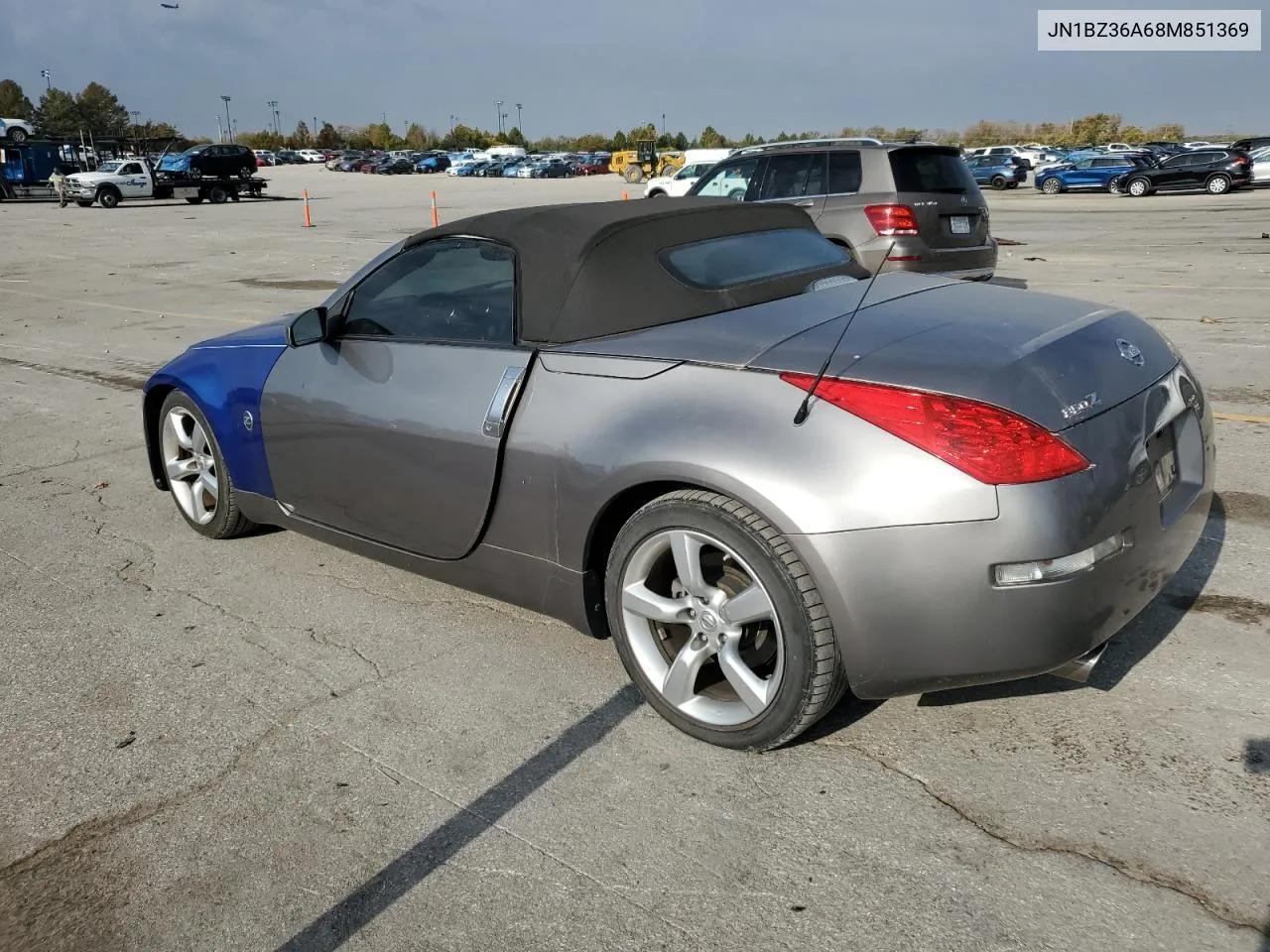 2008 Nissan 350Z Roadster VIN: JN1BZ36A68M851369 Lot: 78302124